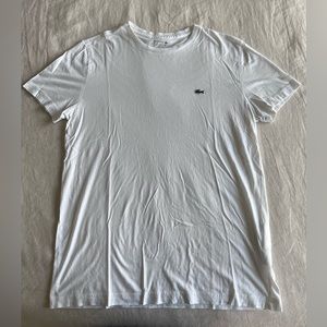 Lacoste White Cotton T-Shirt